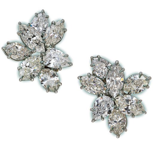 Platinum and Diamond Earrings Adler's of New Orleans - Adler's Jewelry of New Orleans