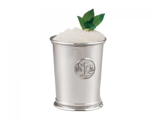 Scales of Justice Mint Julep Cup Boardman Silver - Adler's Jewelry of New Orleans