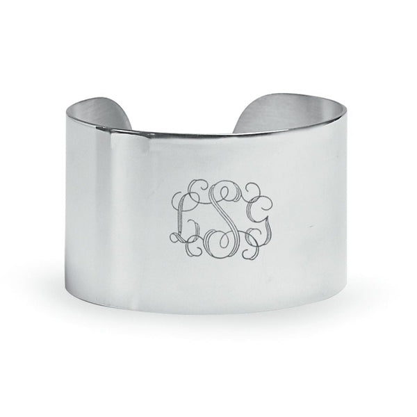 Sterling Silver 1.5 Inch Cuff Bracelet new england metalcrafters - Adler's Jewelry of New Orleans