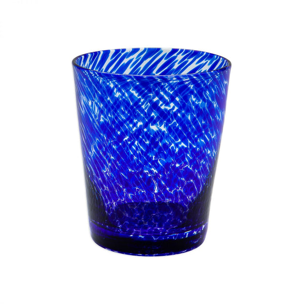 Vanessa Double Old Fashioned Glass, Blue William Yeoward - Adler's Jewelry of New Orleans