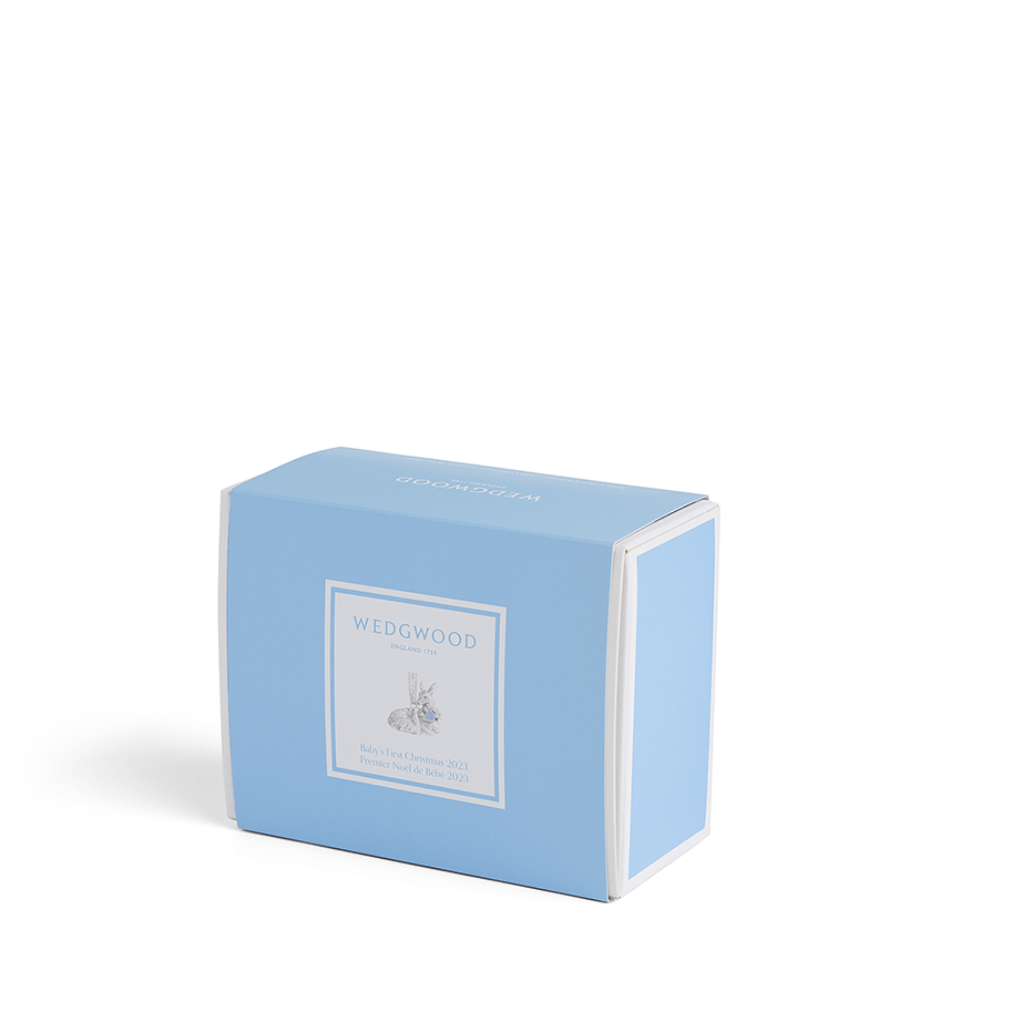 Wedgwood Baby's First Blue Ornament 2023 Wedgwood - Adler's Jewelry of New Orleans