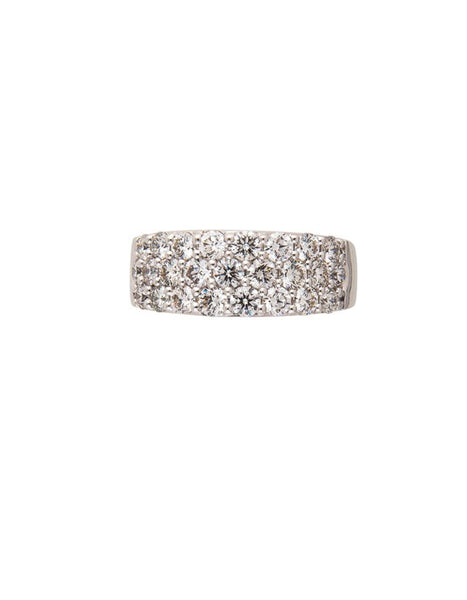 14k White Gold and Pavé Diamond Ring Adler's of New Orleans - Adler's Jewelry of New Orleans