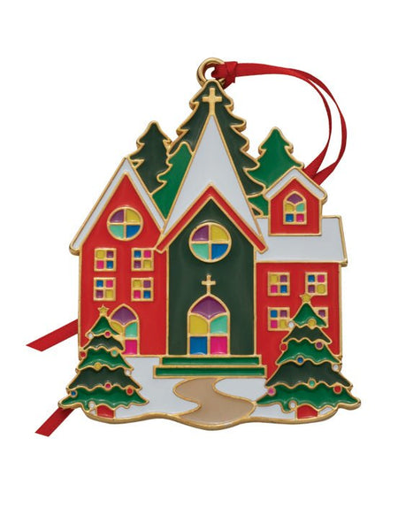 2024 Annual First Edition Christmas Village Church Ornament Wallace - Adler's Jewelry of New Orleans