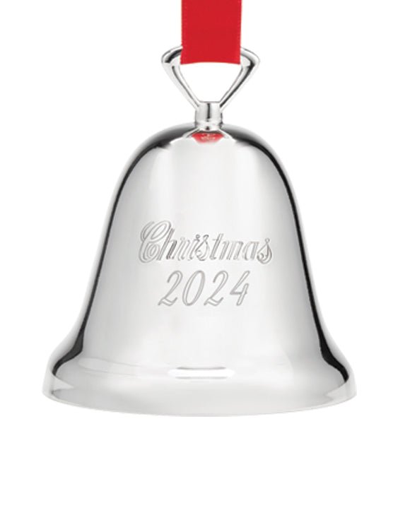 2024 Annual Silver Plate Christmas Bell Ornament Reed & Barton - Adler's Jewelry of New Orleans