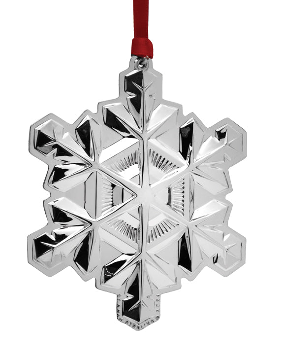 2024 Annual Sterling Silver Snowflake Ornament Gorham - Adler's Jewelry of New Orleans