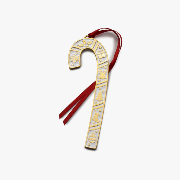 2025 Enameled Candy Cane Ornament - Adler's of New Orleans