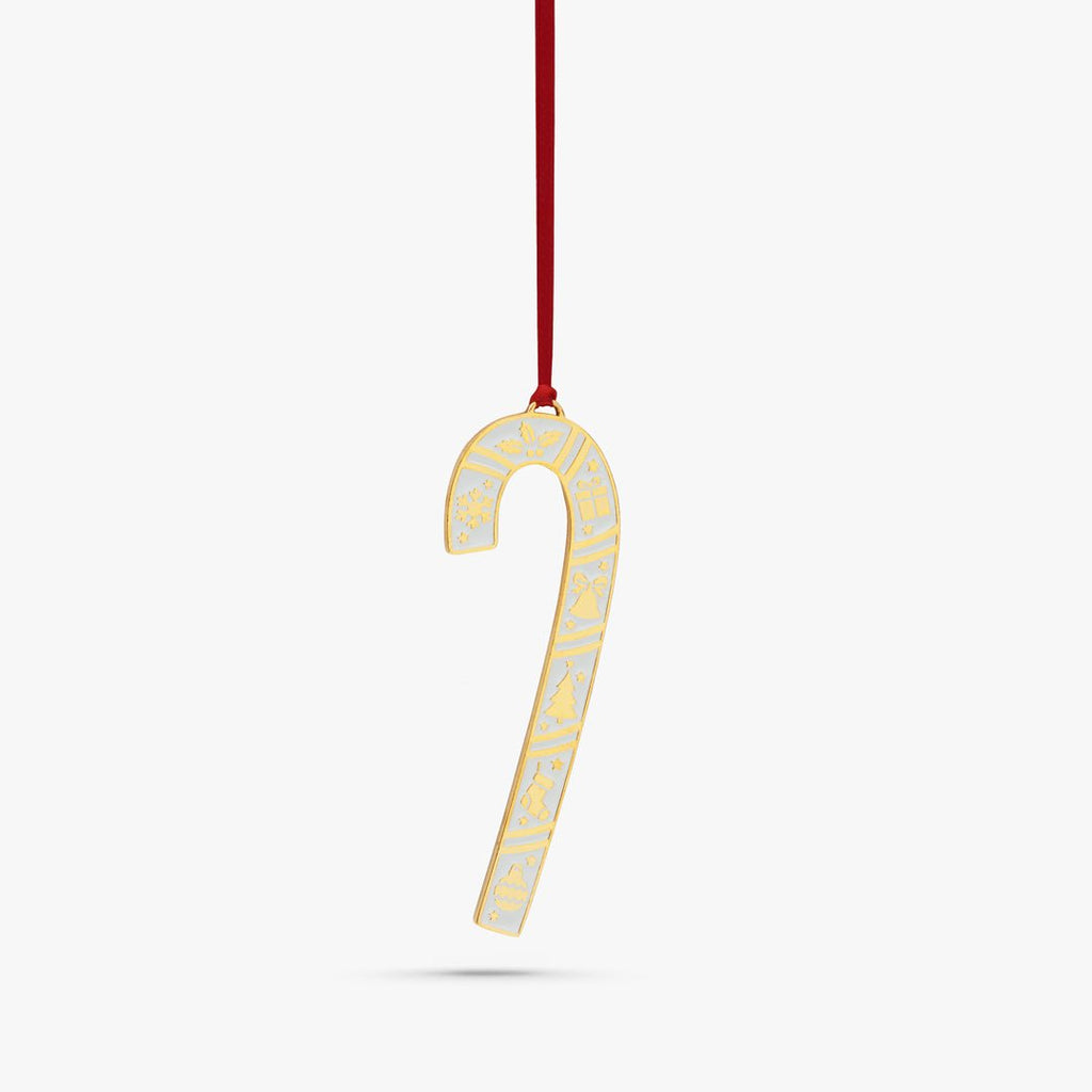 2025 Enameled Candy Cane Ornament - Adler's of New Orleans