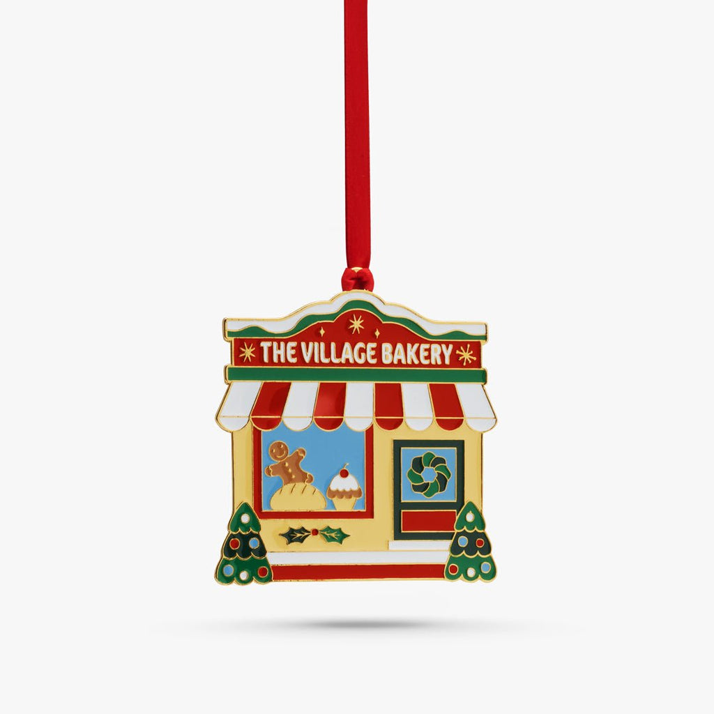 2025 Enameled Christmas Village Ornament - Adler's of New Orleans