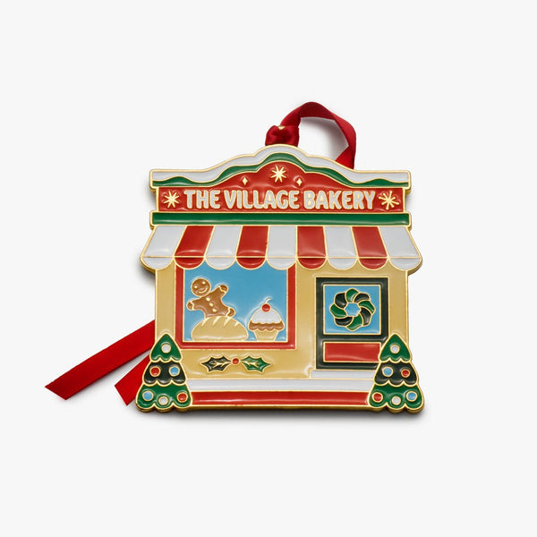 2025 Enameled Christmas Village Ornament - Adler's of New Orleans