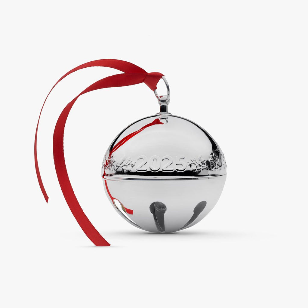 2025 Silverplated Sleigh Bell Ornament - Adler's of New Orleans