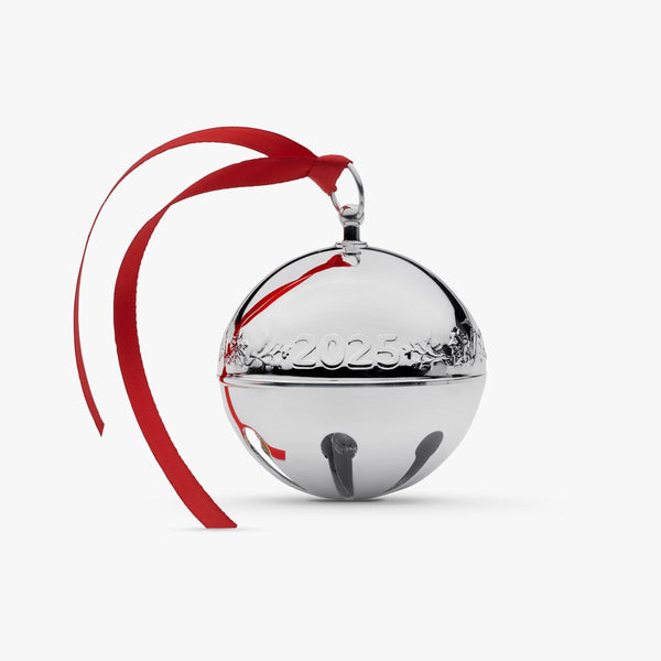 2025 Silverplated Sleigh Bell Ornament - Adler's of New Orleans