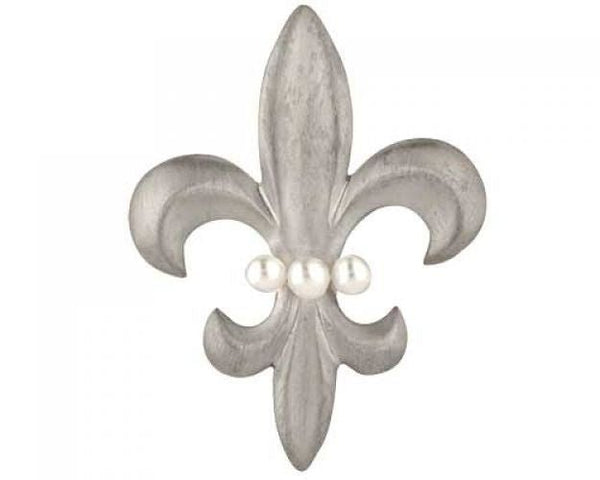 Adler's Exclusive Sterling Fleur De Lis Pin Billanti Castings - Adler's Jewelry of New Orleans