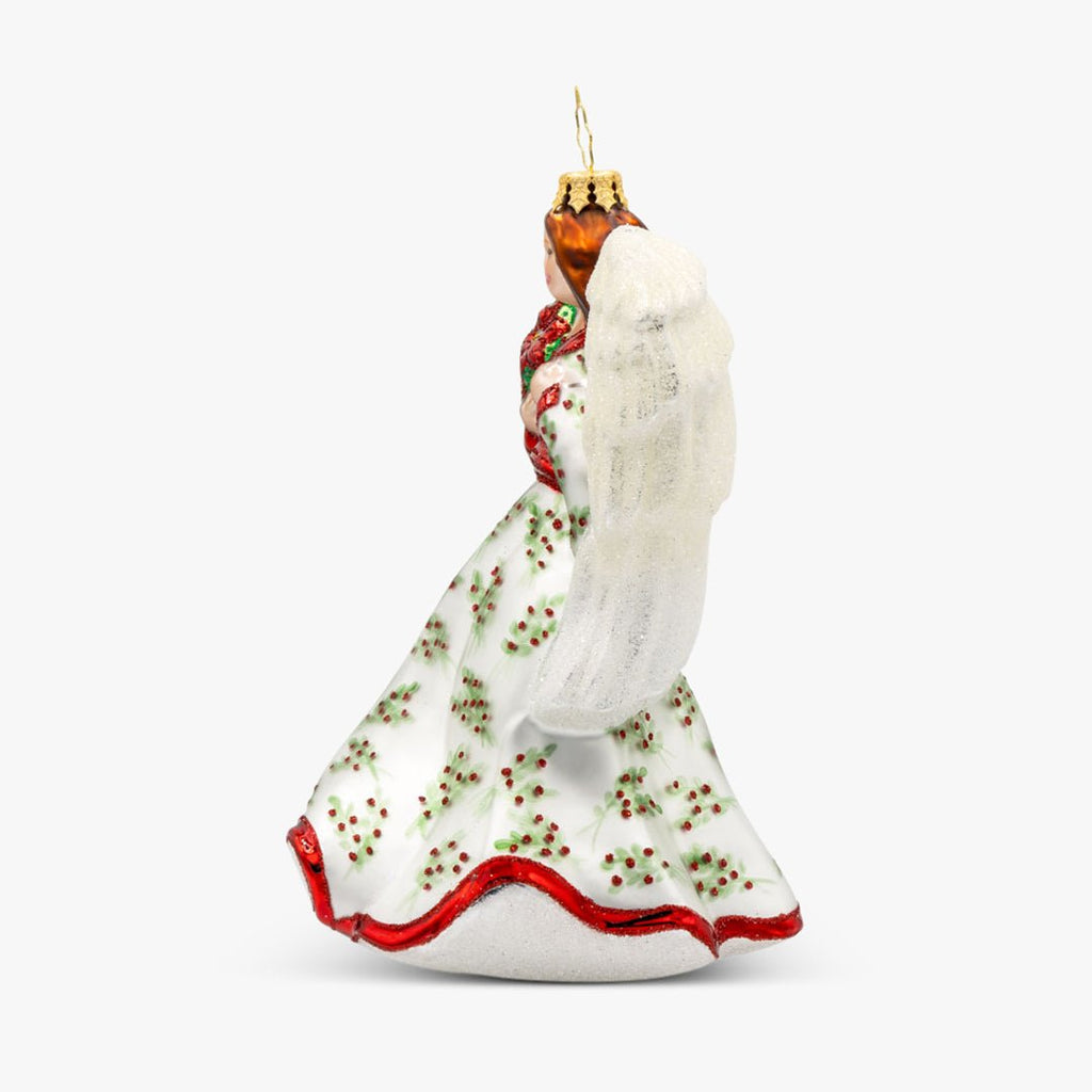 Angelic Poinsettia Herald Ornament - Adler's of New Orleans