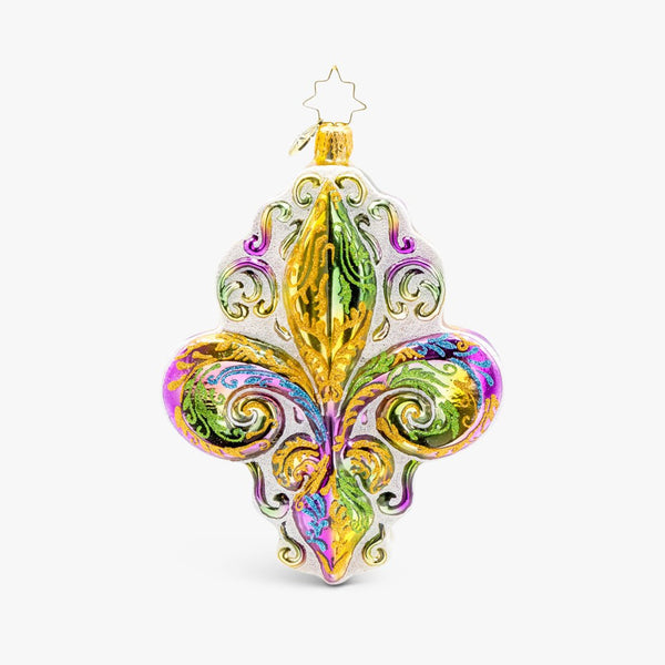 Fleur de Lis Charm Ornament - Adler's of New Orleans