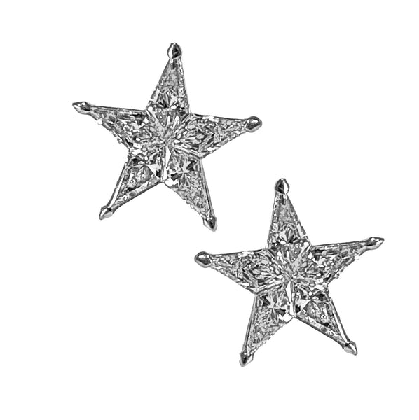 Gold and Diamond Star Earrings Adler's of New Orleans - Adler's Jewelry of New Orleans