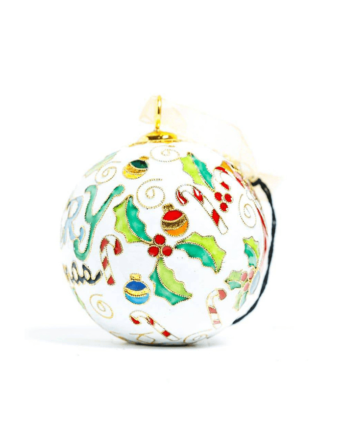 Merry Christmas Ornament Kitty Keller - Adler's Jewelry of New Orleans