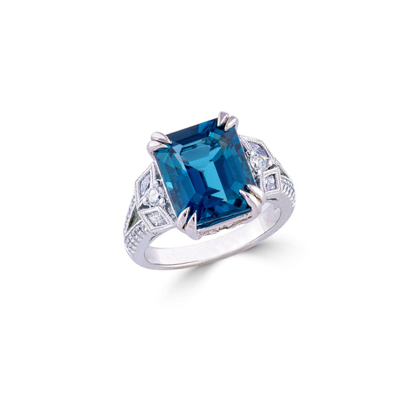Platinum, Sapphire and Diamond Ring Adler's of New Orleans - Adler's Jewelry of New Orleans