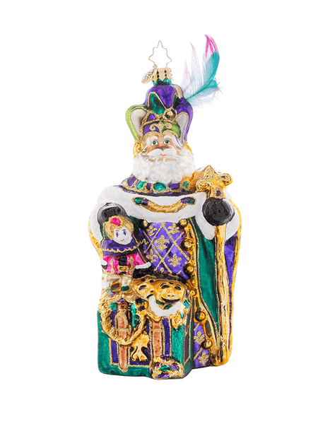 Radko Mardi Gras Claus Ornament Christopher Radko - Adler's Jewelry of New Orleans