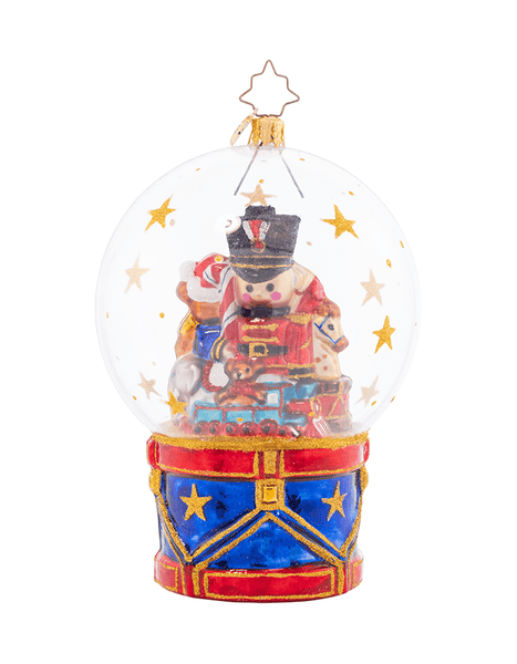 Radko Toyland Treasures Snow Globe Ornament Christopher Radko - Adler's Jewelry of New Orleans
