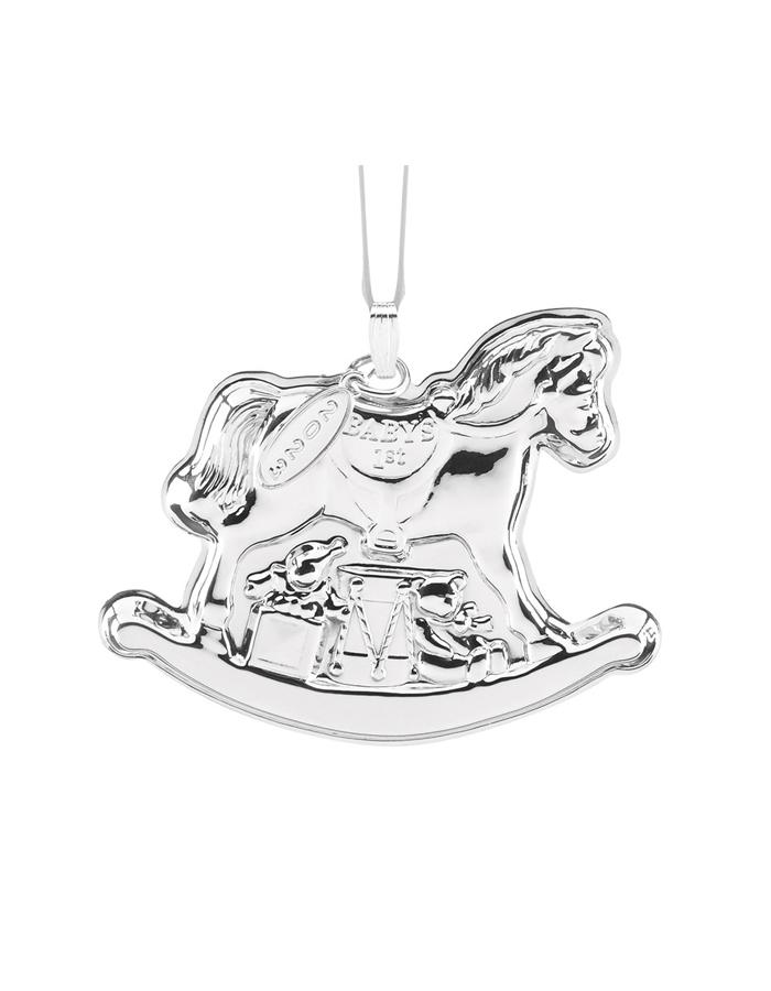 Reed & Barton Sterling Silver Baby's First Rocking Horse Ornament