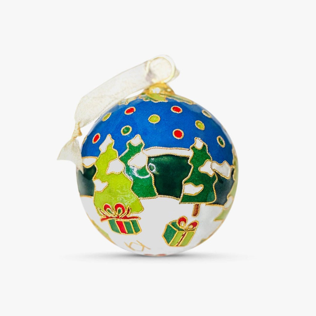 Santa & Elves Tree Ornament - Adler's of New Orleans