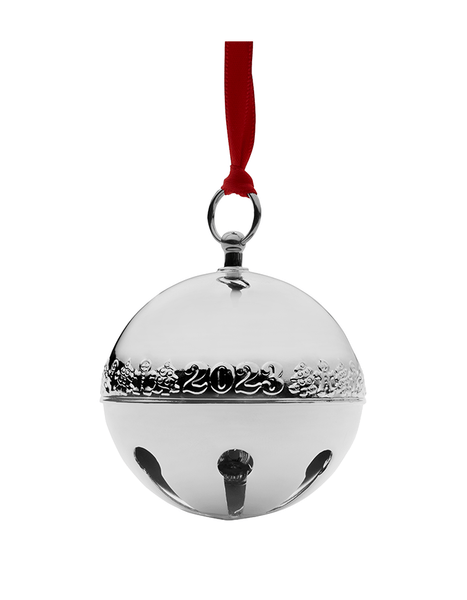 Silverplate Sleigh Bell Ornament 2023 Adler's of New Orleans - Adler's Jewelry of New Orleans