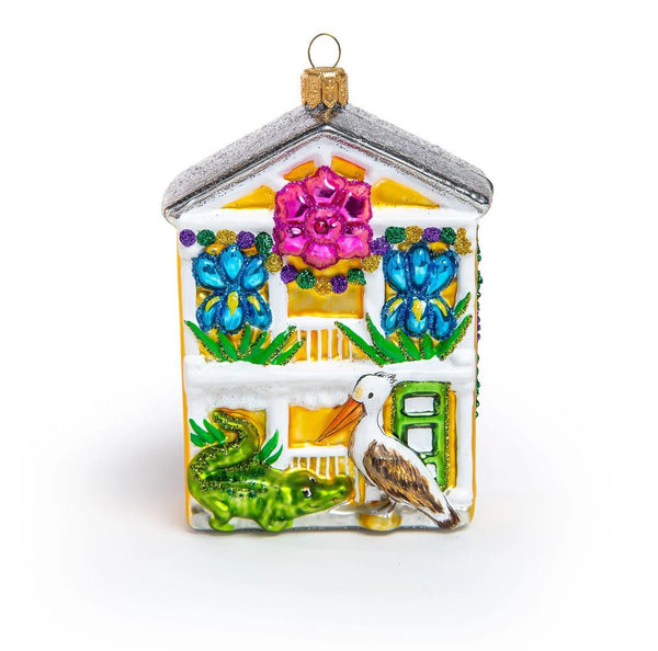 Yardi Gras House Ornament - Adler's of New Orleans