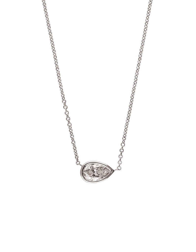 14k White Gold and Diamond Necklace Adler's of New Orleans - Adler's Jewelry of New Orleans