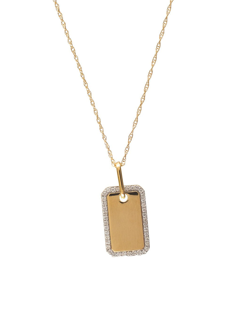 14k Yellow Gold and Diamond Necklace Adler's of New Orleans - Adler's Jewelry of New Orleans