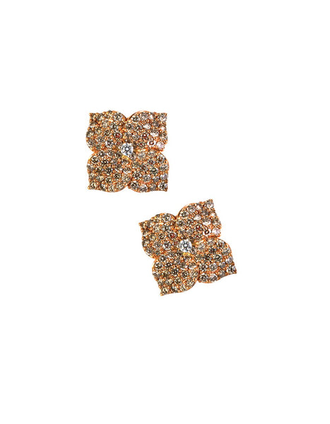 18k Rose Gold and Diamond Earrings Adler's of New Orleans - Adler's Jewelry of New Orleans
