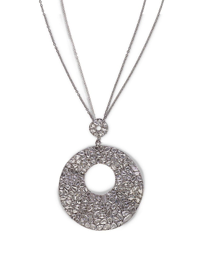 18K White Gold and Diamond Necklace Adler's of New Orleans - Adler's Jewelry of New Orleans