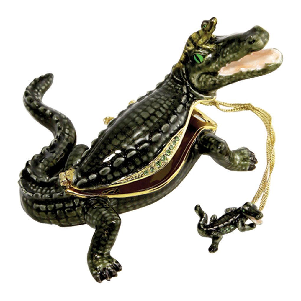 Alligator Enamel Box Adler's of New Orleans - Adler's Jewelry of New Orleans