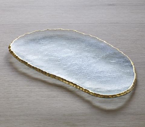 Annieglass Edgey 15 3/4" large cheese slab Annieglass - Adler's Jewelry of New Orleans