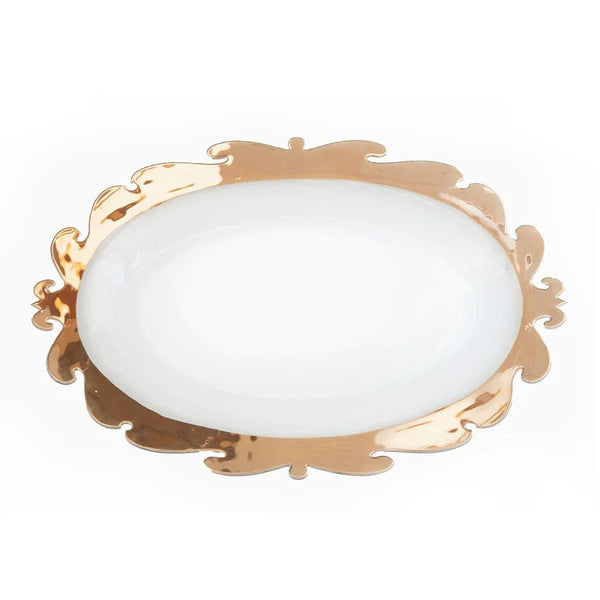 Annieglass Rococo Oval Platter annieglass - Adler's Jewelry of New Orleans
