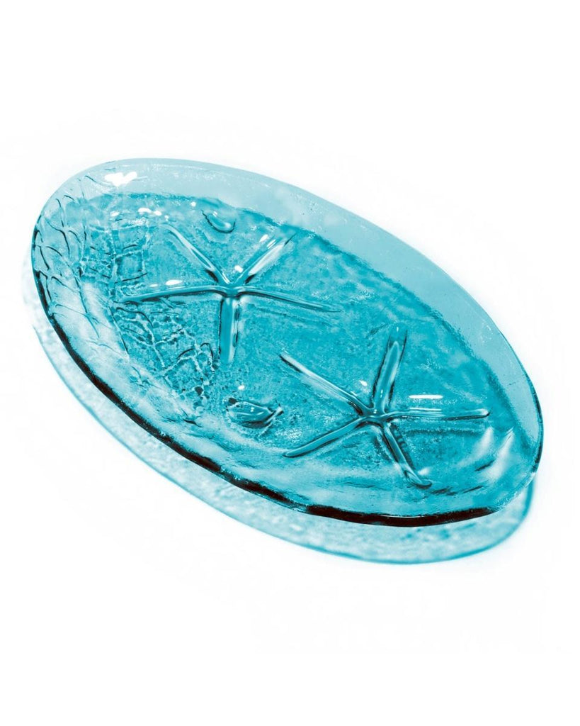 Annieglass Ultramarine 12 1/2 x 7 1/2" oval tray Annieglass - Adler's Jewelry of New Orleans
