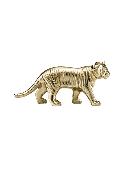Baccarat Tiger in Gold Baccarat - Adler's Jewelry of New Orleans