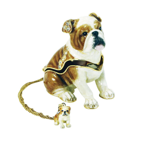 Bliss Bulldog Enamel Box Adler's of New Orleans - Adler's Jewelry of New Orleans