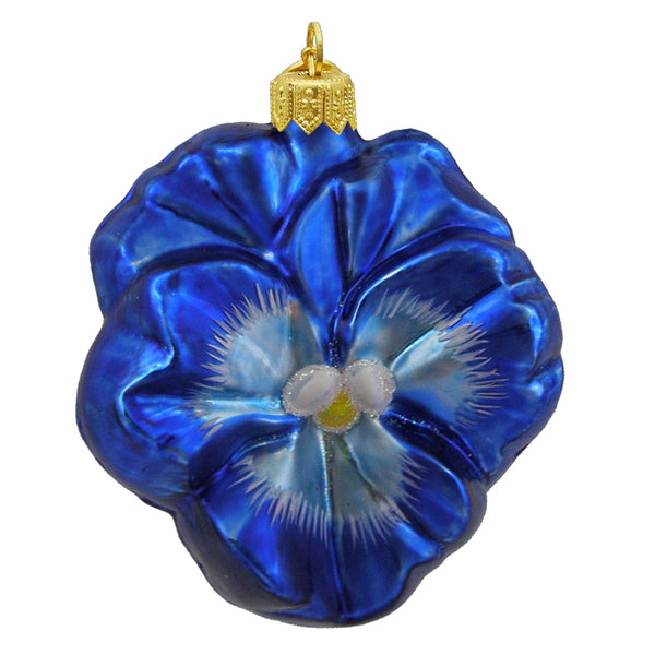 Blue Pansy Ornament Adler's - Adler's Jewelry of New Orleans