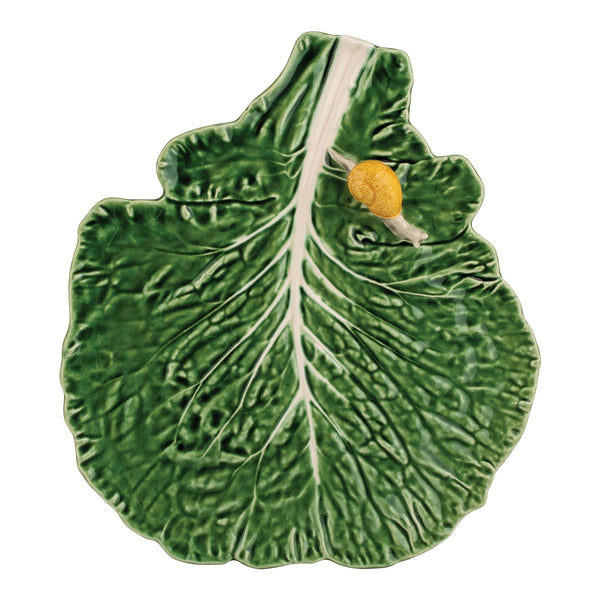 Bordallo Pinheiro Cabbage Leaf with Snail Bordallo Pinheiro - Adler's Jewelry of New Orleans