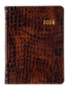 Brown Embossed Crocodile Bound Dated Diary Adler's of New Orleans - Adler's Jewelry of New Orleans