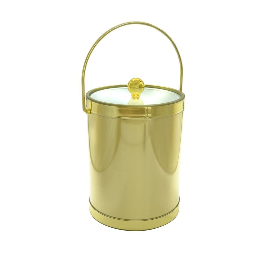 Brushed Gold Ice Bucket Adler's - Adler's Jewelry of New Orleans