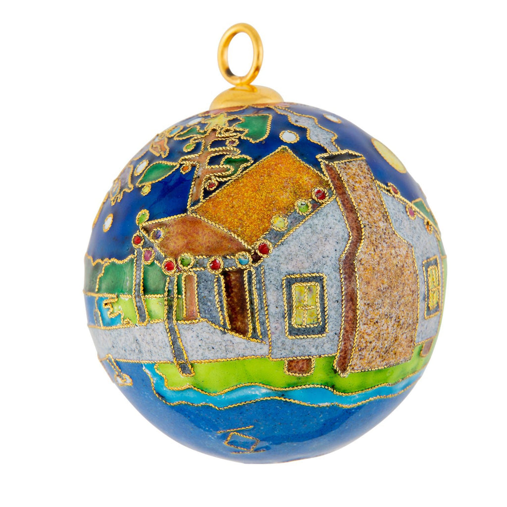 Cajun Christmas Cloisonné Ornament Kitty Keller - Adler's Jewelry of New Orleans
