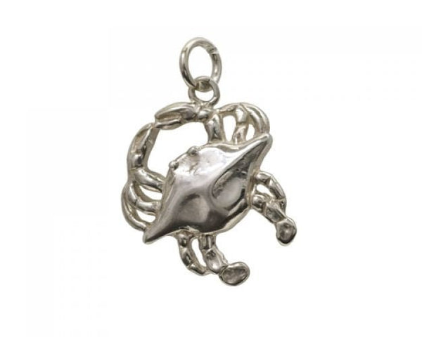 Charming Louisiana Sterling Silver Crab Charm Adler's - Adler's Jewelry of New Orleans