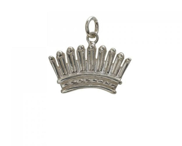Charming Louisiana Sterling Silver Crown Charm Adler's - Adler's Jewelry of New Orleans