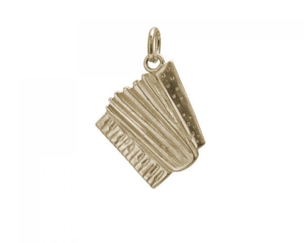 Charming Louisiana14k Yellow Gold Accordion Charm Adler's - Adler's Jewelry of New Orleans