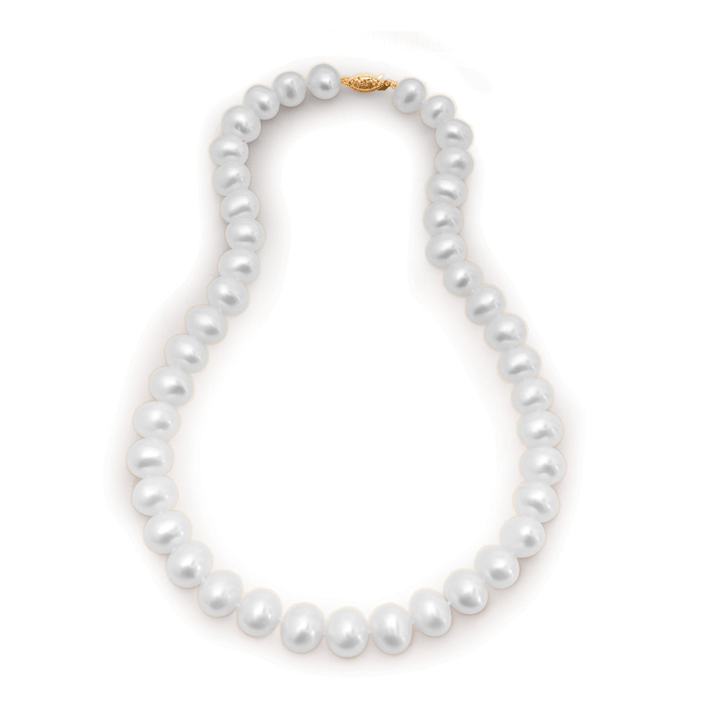 Double Strand Necklace Filigree Pearl Clasp - Pearl & Clasp