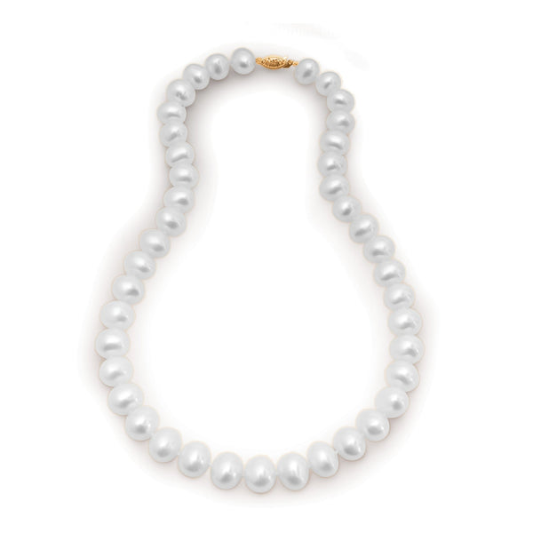 Freshwater Pearl Necklace with 14k Filigree Clasp Adler's - Adler's Jewelry of New Orleans
