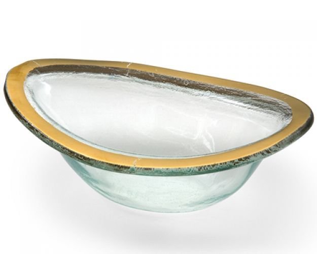 Gold Roman Antique Sauce Bowl by Annieglass Annieglass - Adler's Jewelry of New Orleans