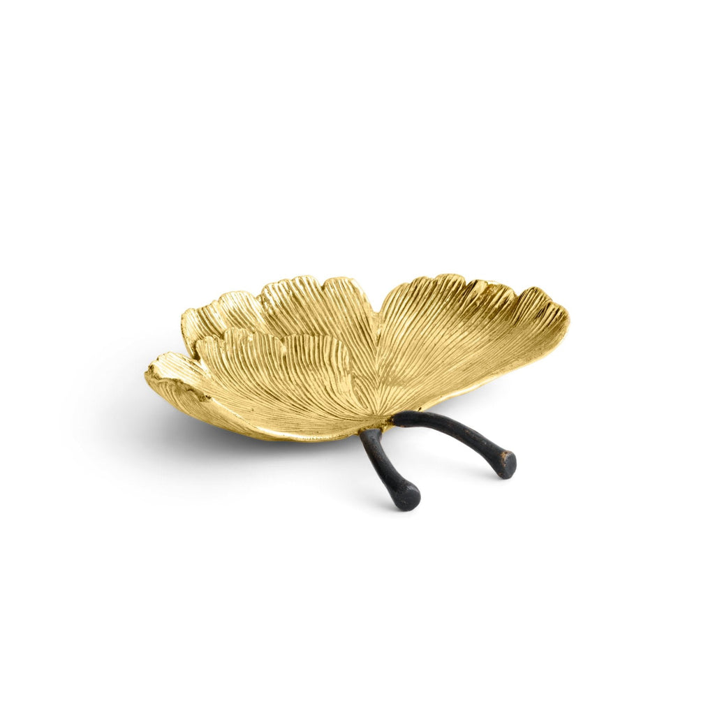 Golden Ginkgo Catch All Michael Aram - Adler's Jewelry of New Orleans