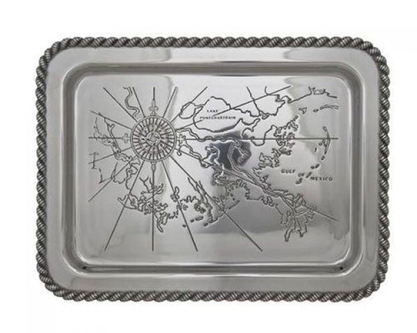 Gulf Coast Serving Tray salisbury pewter - Adler's Jewelry of New Orleans
